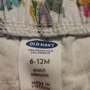 6-12M OLD NAVY floral leggings